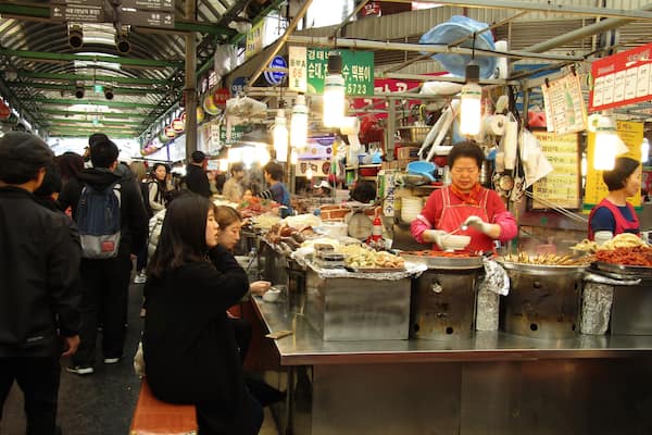 come here for some mouthwatering Korean street food...all under one big roof!