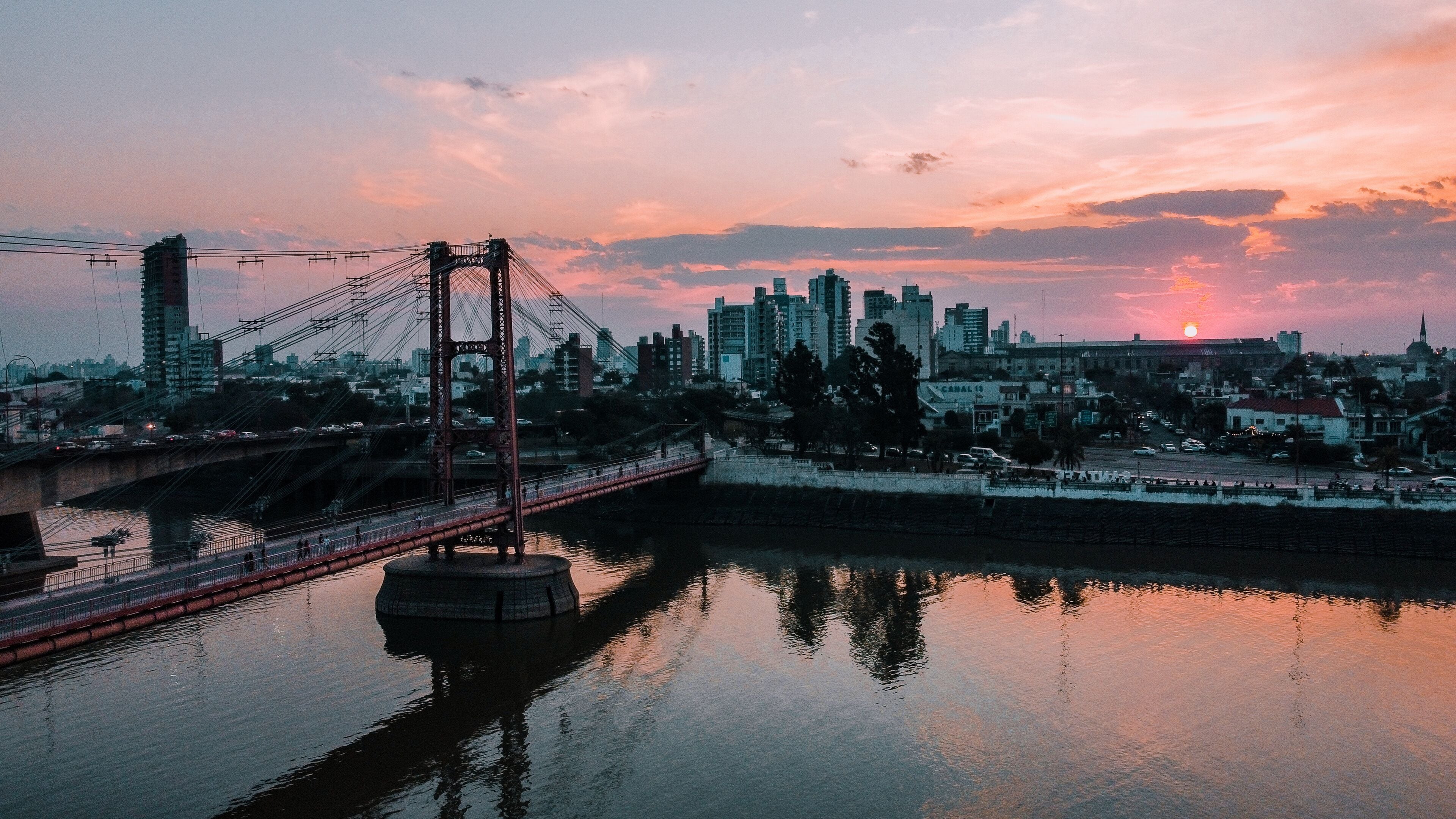 Puente Colgante Dron Santa Fe Argentina