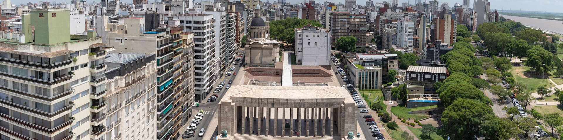 Vue panoramique de Rosario en Argentine