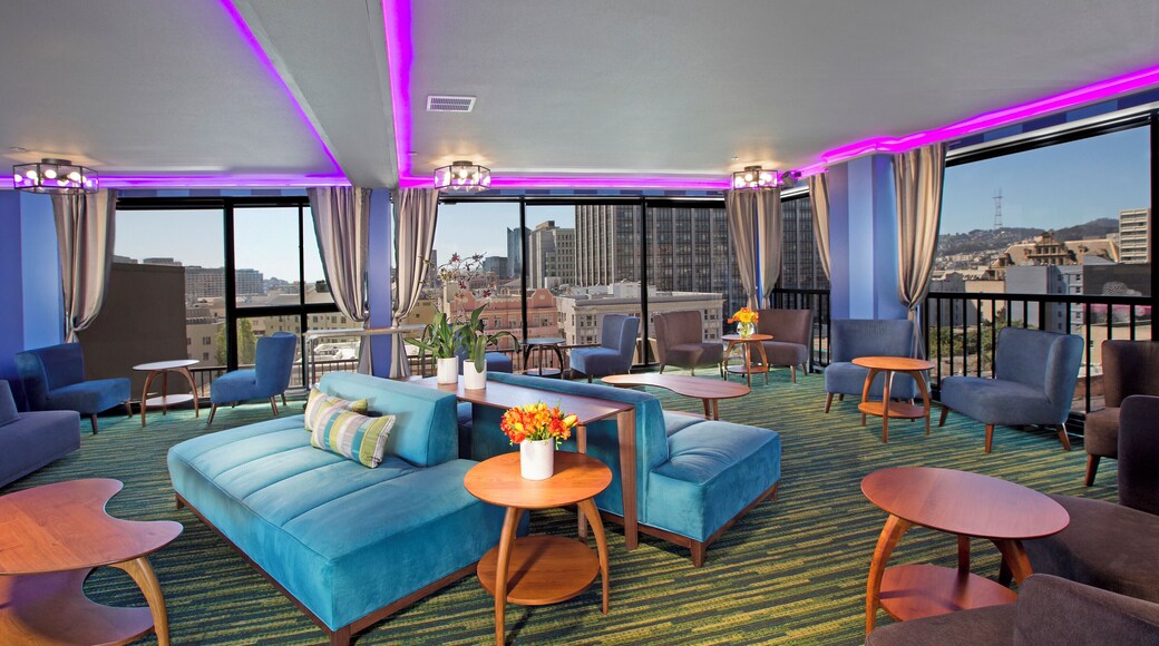 Rooftop interior at the Cova Hotel.