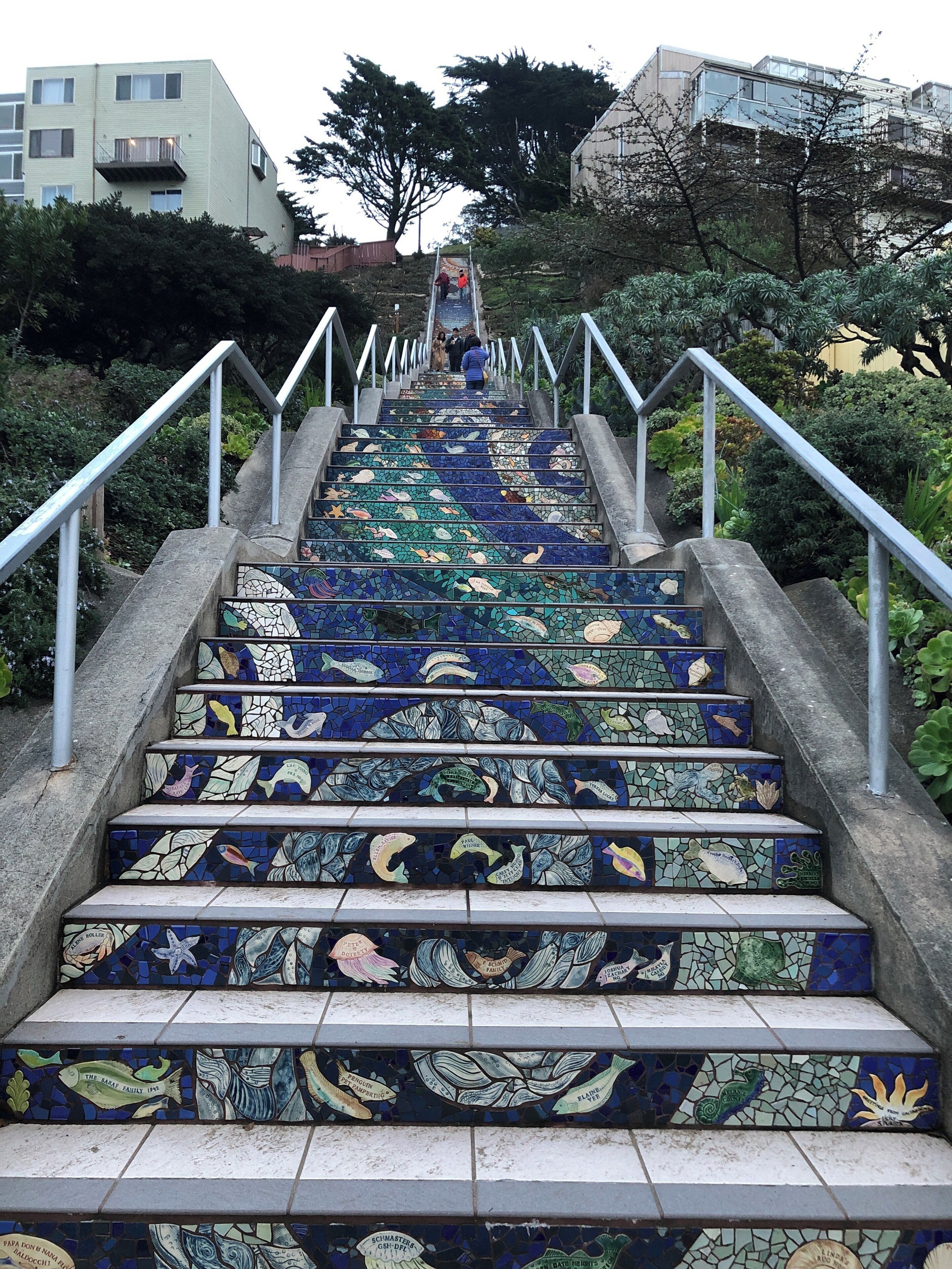 Cool staircase to see and maybe walk upstairs  :)!