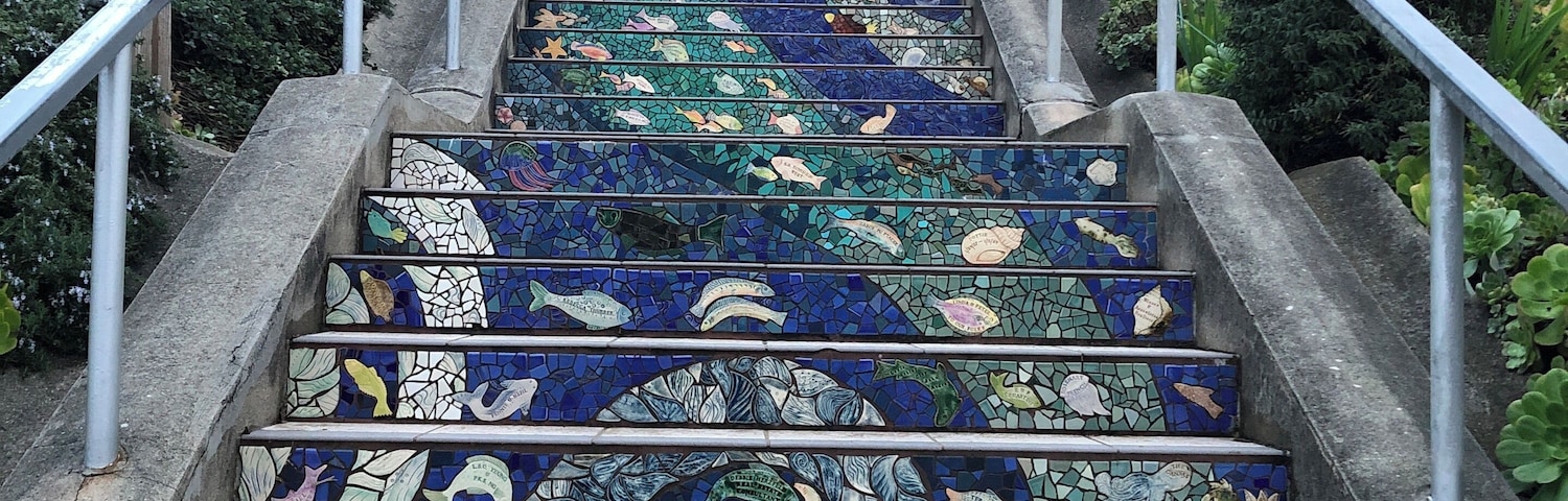 Cool staircase to see and maybe walk upstairs :)!