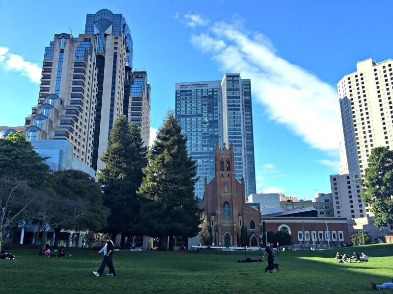 A beautiful oasis in the middle of the bustling Financial District in San Francisco. I loved stopping here for a break from time to time. 
