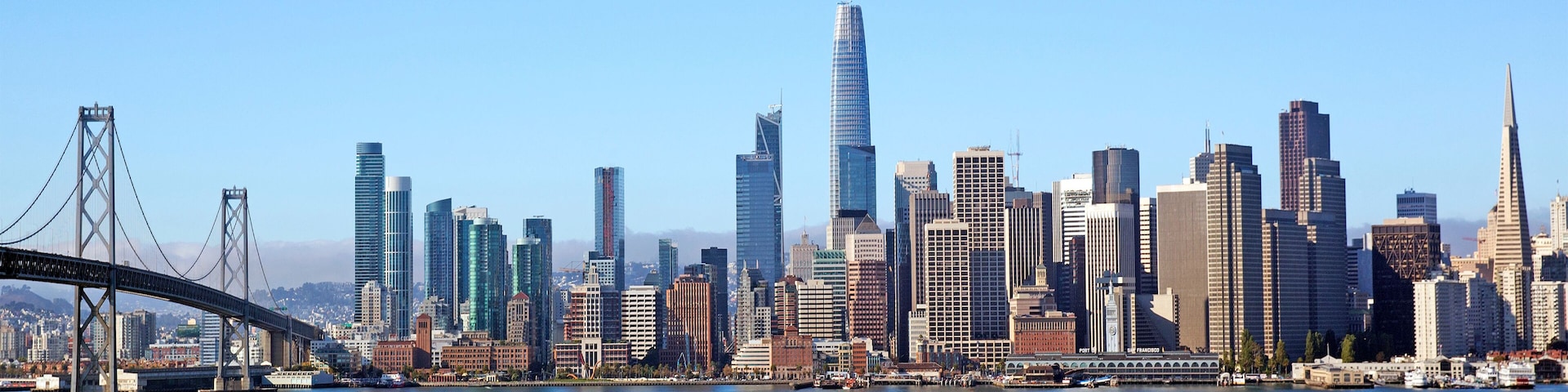Colourful skyline of San Francisco, California