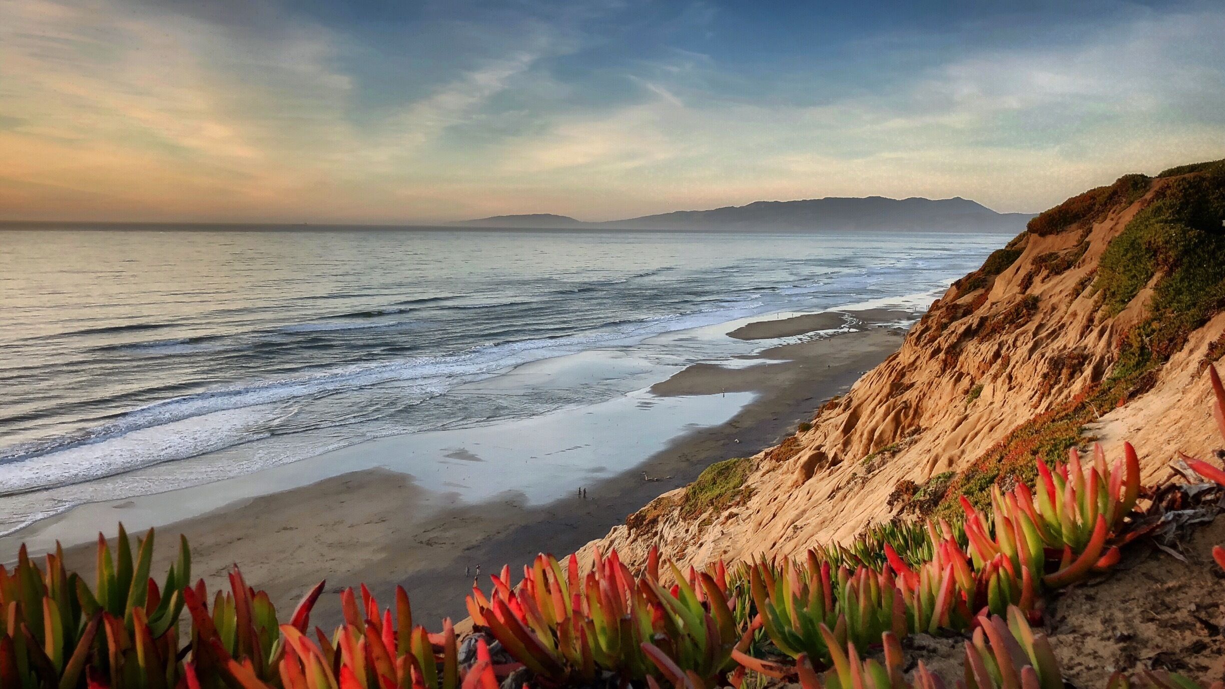 The 200ft high bluffs on the most western edge of San Francisco, Fort Funston is one of the premier hang-gliding spots in the country. Networking trails make it ideal for hiking, and it is one of the favorite spots to take my dog and have her fetch on the beach...
