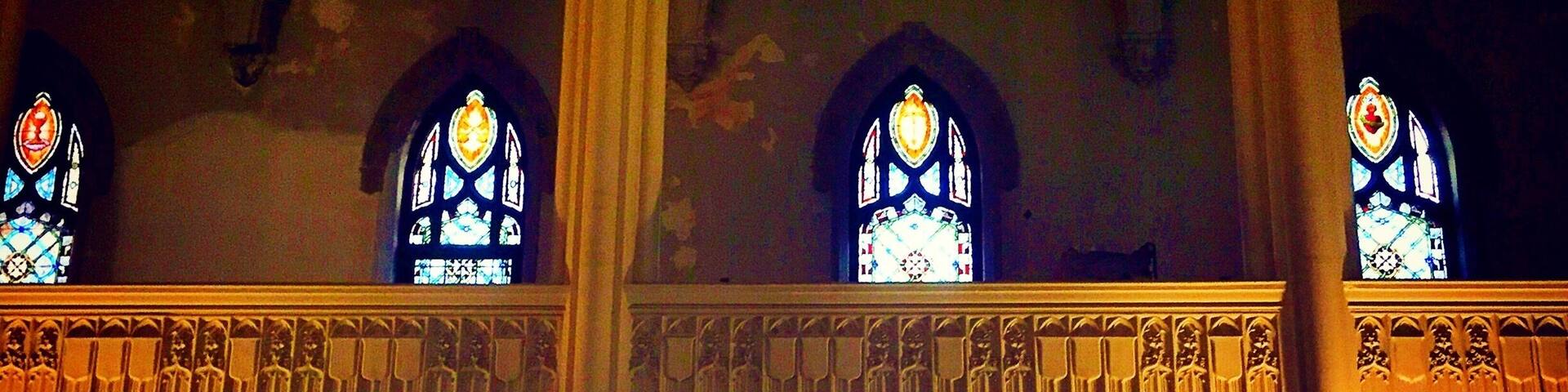 The beautiful stained glass windows inside the cathedral #bestof5