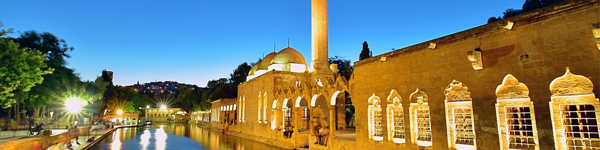 The legendary Pool of Sacred Fish where Abraham was thrown into the fire by Nimrod