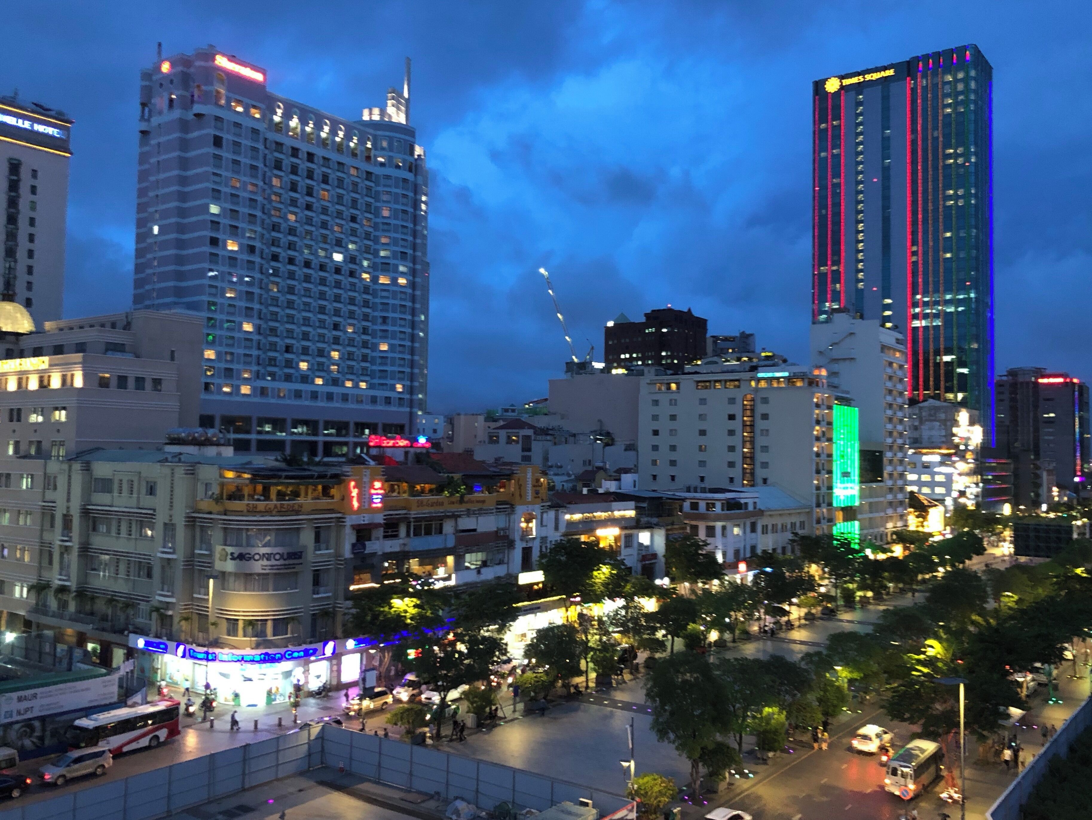 Ho Chi Minh on a stormy night. Beautiful.