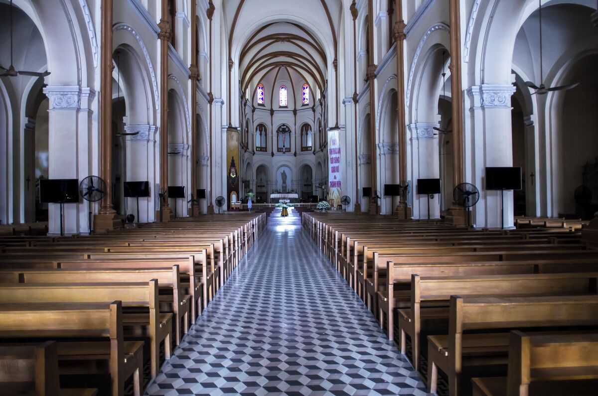 The spectacular Notre Dame Cathedral is not exactly what you expect to find in Southeast Asia. It has been built in 1863 for the French colonialist living in the city. Today is still magnificent. #architecture
