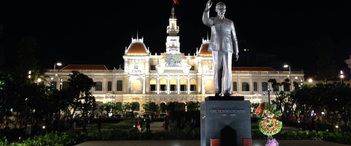 Ho Chi Minh City Hall at night - HCMC/Vietnam