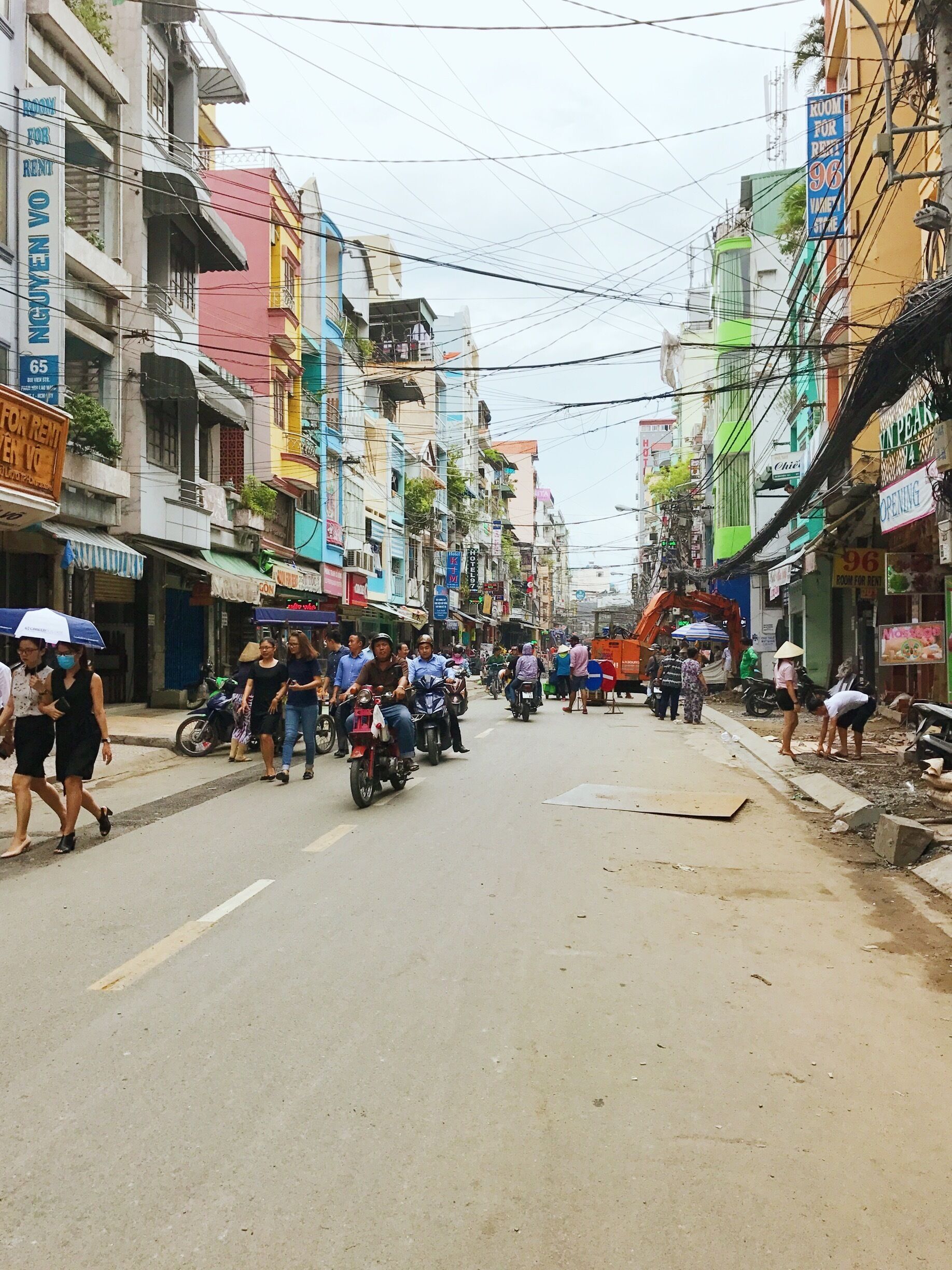 The streets of Saigon.