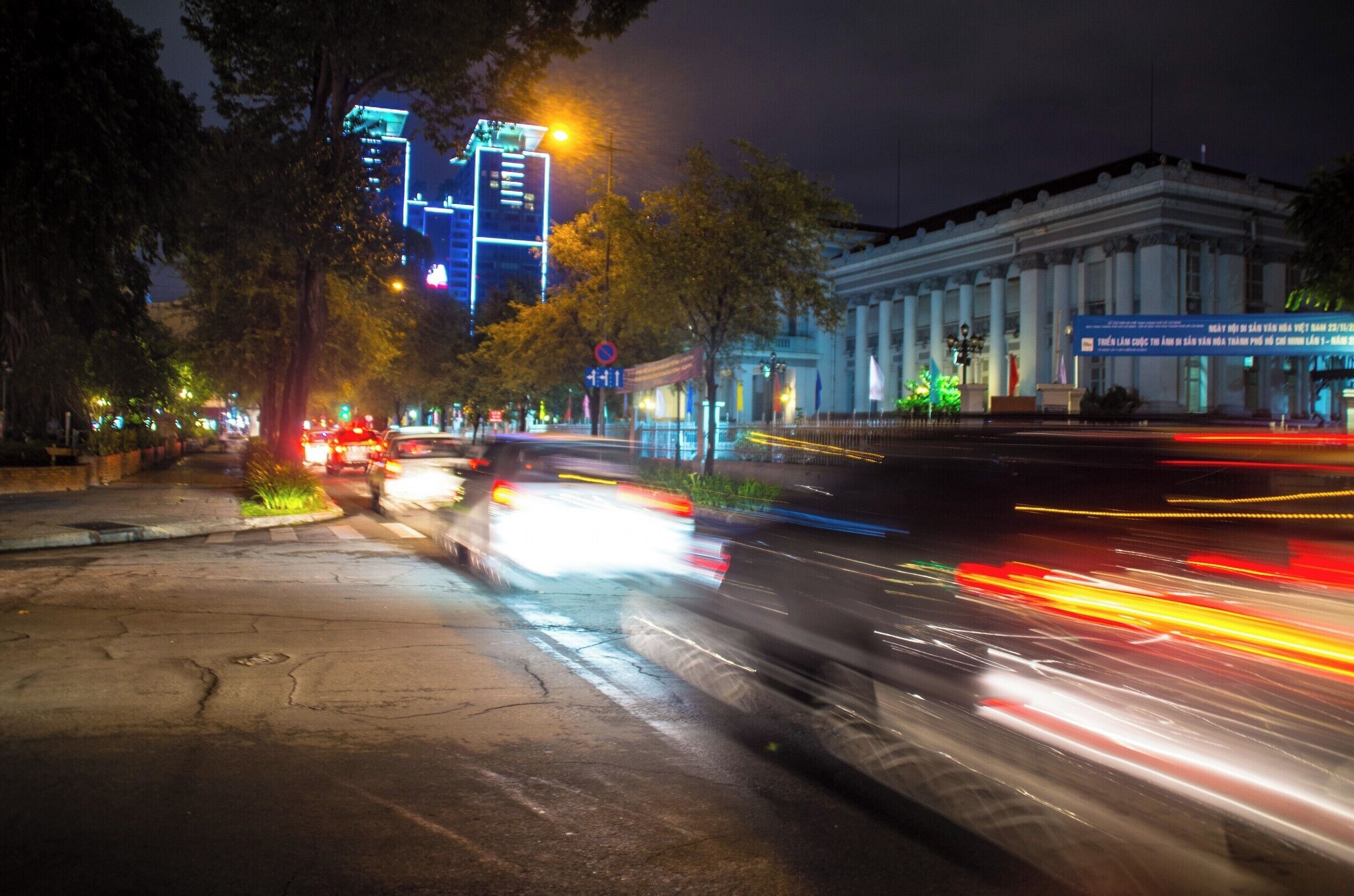on streets in saigon