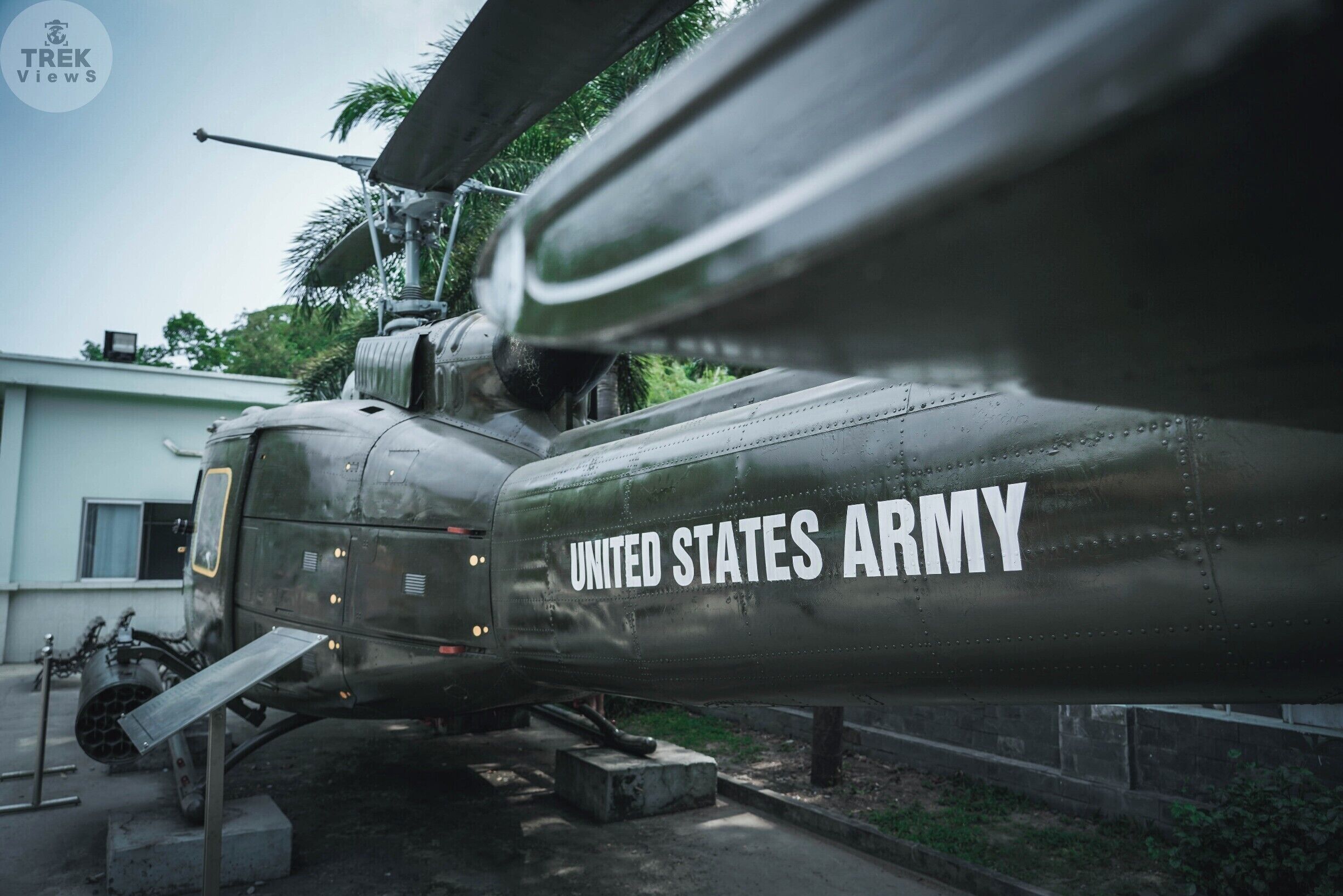 Nam Views | War Remnants Museum: Probably the most recognizable aircraft during the war in Vietnam was the UH-1 Iroquois, more commonly known by it’s nicknamed “Huey” due to it’s earlier designation as HU-1. The Huey entered production in 1960 and first saw service during the war in Vietnam with 7,000 units being deployed. This war was known as the “Helicopter War”, with the Huey playing a major role logging over 7,000,000 flight hours but also resulted in over 3,300 aircraft lost and staggering human casualties loosing close to over 2,300 pilots and crew members. If this aircraft could talk, it’s a story would be one that I would love to hear.
.
.
.
.
#sonyalpha #sonya7riii #abroad #traveler #travellife #travelphotography #travelpics #travelgram #wanderer #wanderlust #instagood #instatravel #yourshotphotographer #lpfanphoto #troveon #southeastasia #seasia #beautifulseasia #vietnam #visitvietnam #explorevietnam #igvietnam #vietnamcharm #vscovietnam #warremnantsmuseum #vietnamwar #usarmy #huey #nowar #lovenotwar