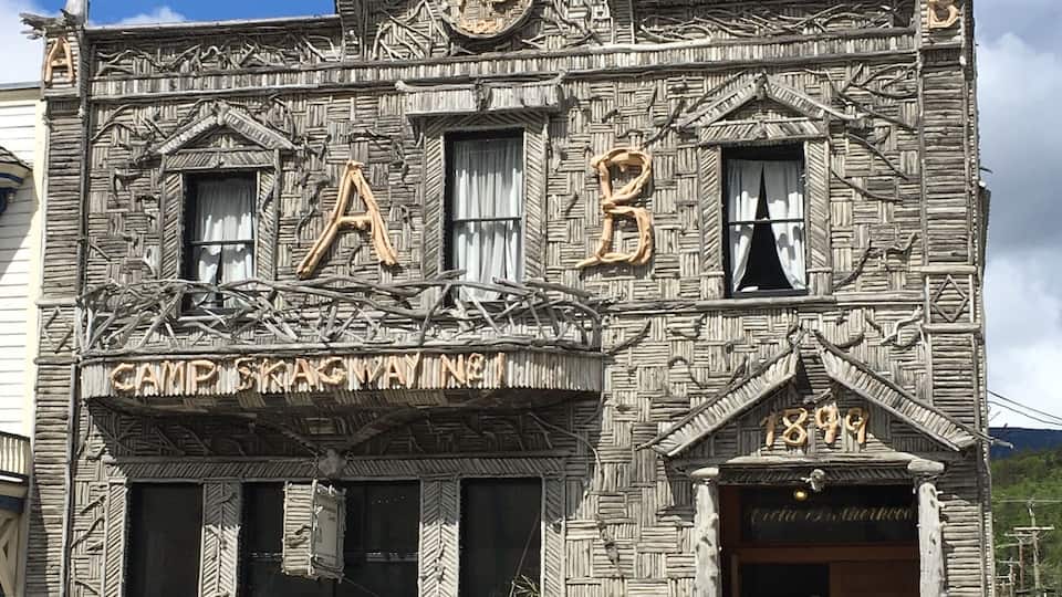 Stopped for the day in the inner passageway in Skagway.