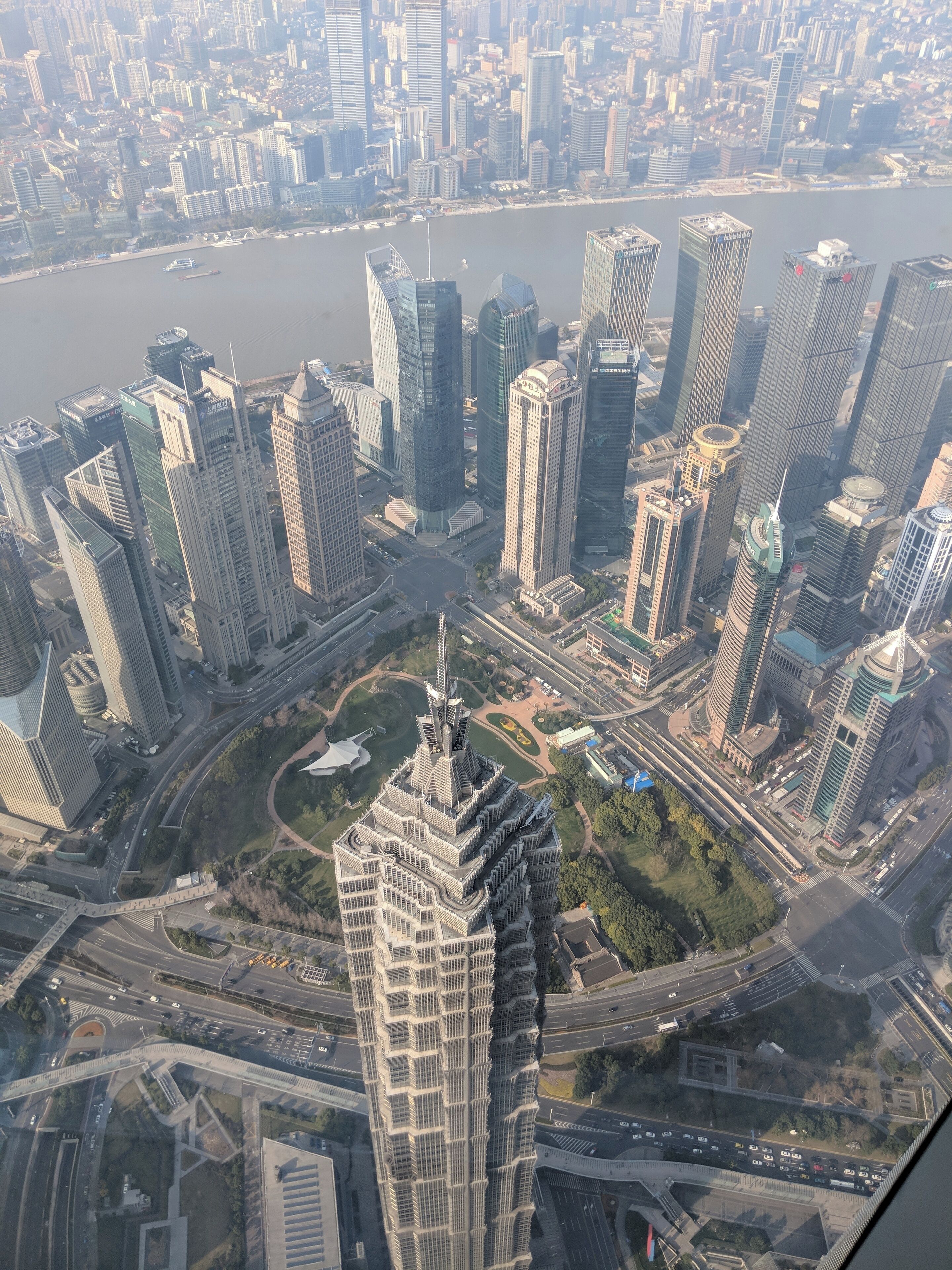 Views from the Shanghai Tower. February 2018.