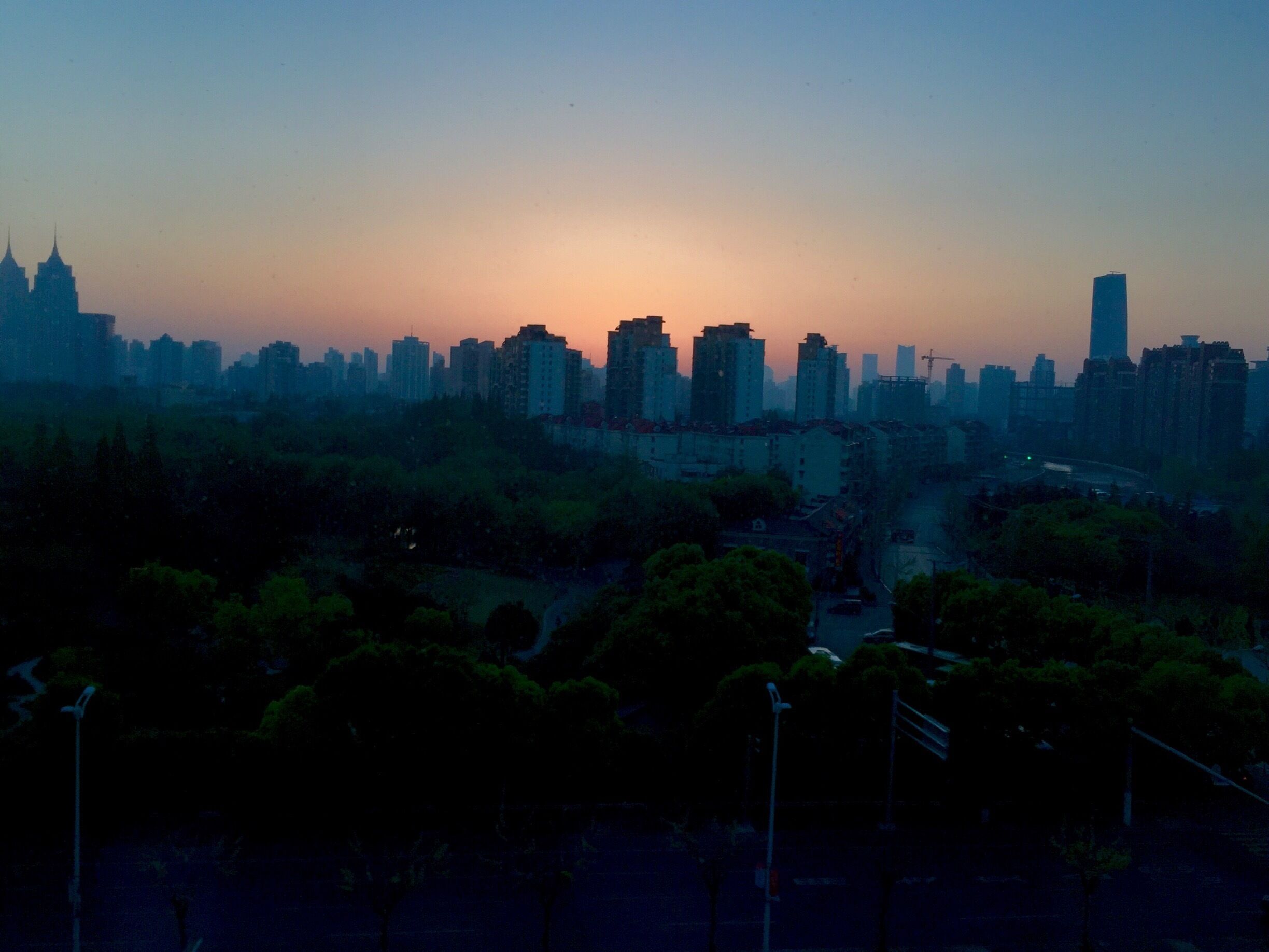 Sunrise over Changfeng Park ☀️