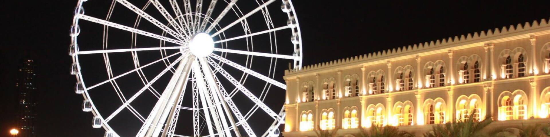 If you want to discover one of Al Qasba’s best attractions, just look up! At 60 metres, the majestic Eye Of The Emirates Wheel is the most visible landmark in Al Qasba.
Step aboard one of the wheel’s air-conditioned cabins and you’ll be lifted high into the sky above Sharjah. From there, you can enjoy spectacular views of landmark buildings, scenery, and even the Gulf coast stretching all the way to Dubai.
#Travels #Travelling #EyeofEmirates #Photography #Alqasba #Sharjah #UAE