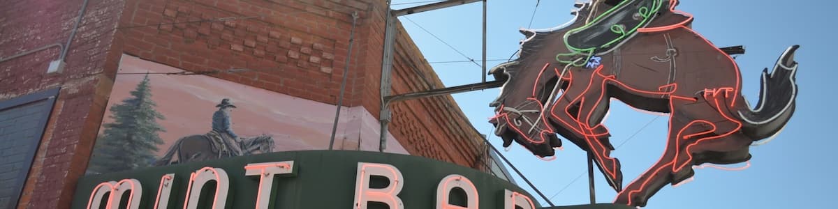 The historic Mint Bar in downtown Sheridan, WY