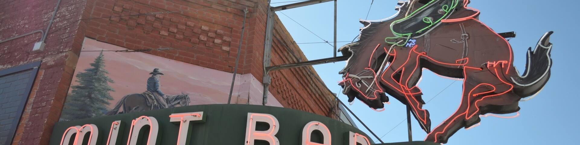 The historic Mint Bar in downtown Sheridan, WY