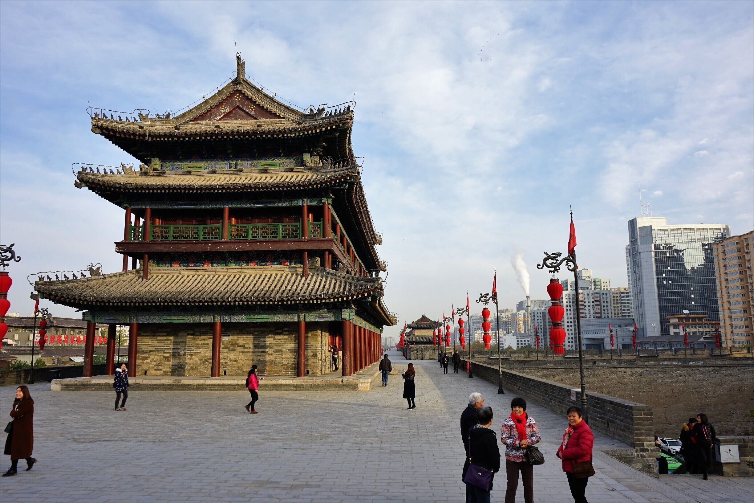The city wall, Xian.