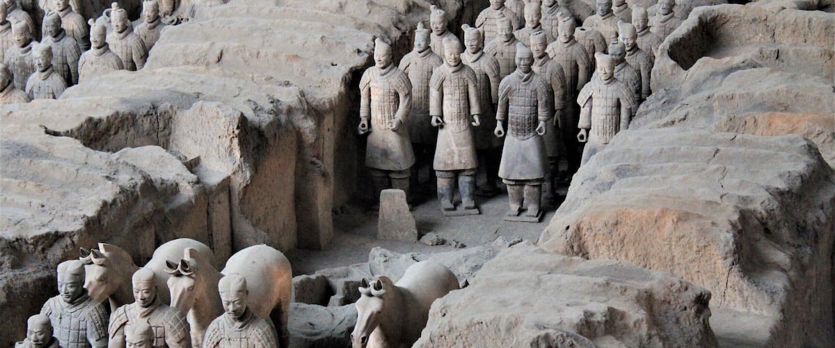 A few of the 8000 terracotta warriors #lifeatexpedia