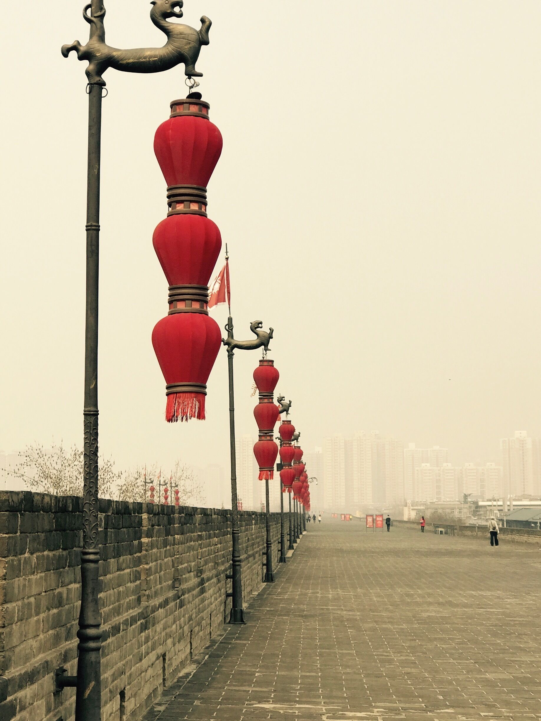 Xian City Wall. March is a great time to visit as you have so much space to yourself.