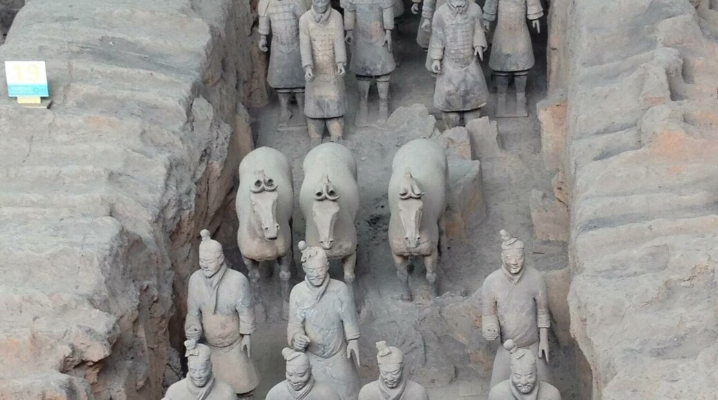 The Terracotta Army is a collection of terracotta sculptures depicting the armies of Qin Shi Huang, the first Emperor of China. Xi-An City