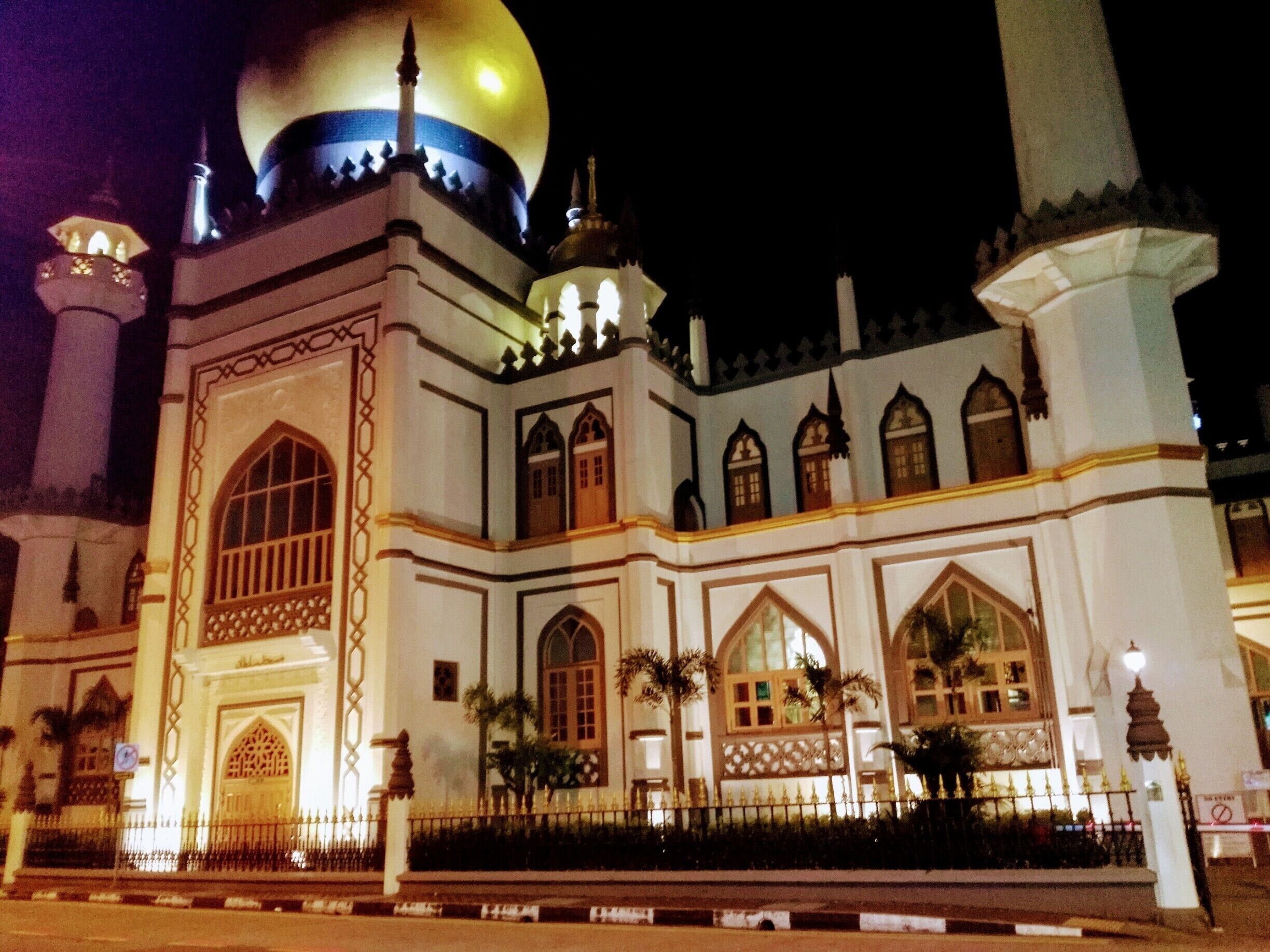 The Sultan Mosque, Arab Street, Singapore at night