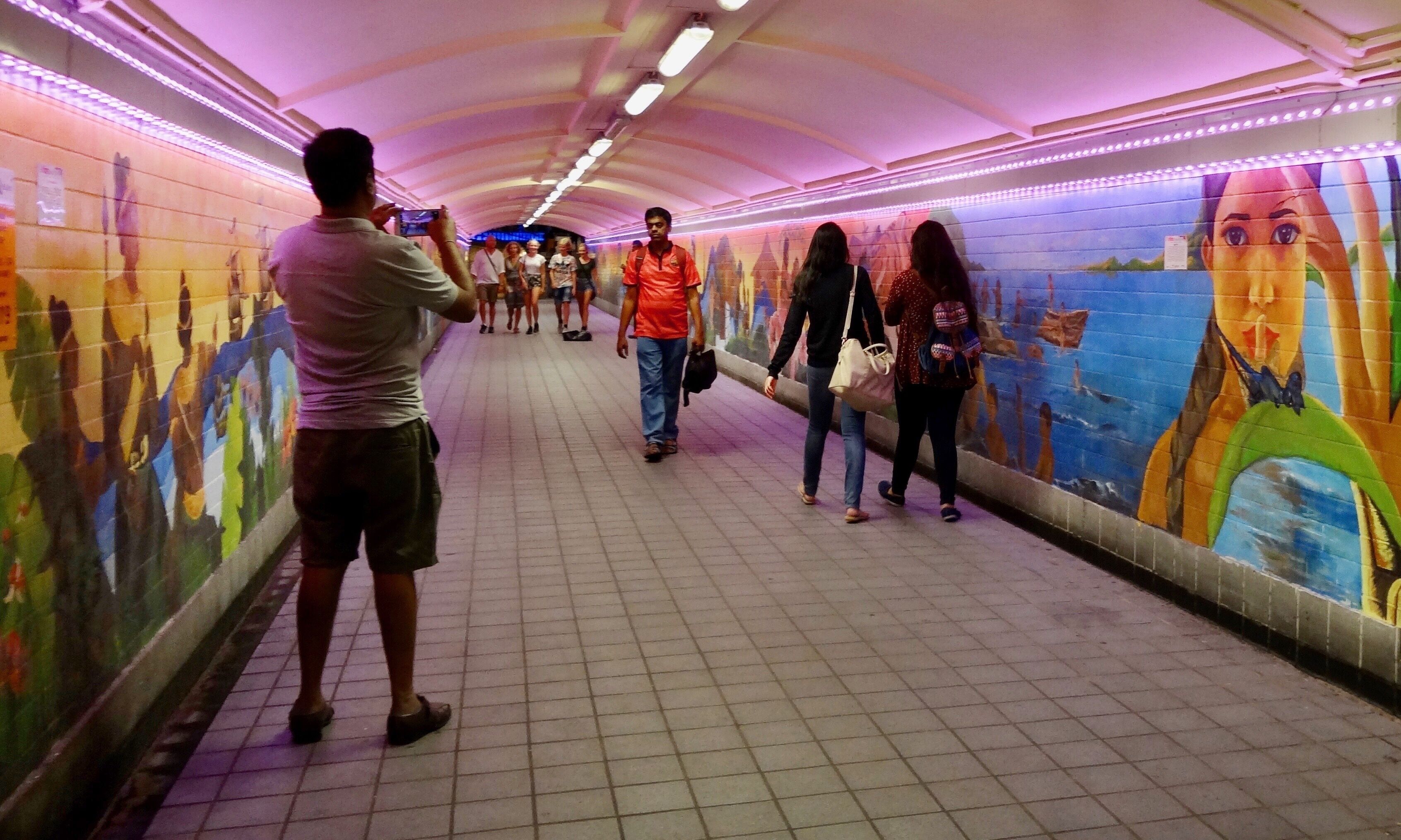 Murals in the underground pedway near Clarke Quay, Singapore.

#mural #street