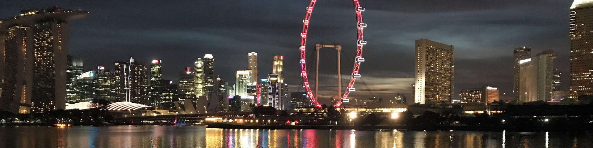 #Reflections #LifeAtExpedia
The inimitable Skyline of Singapore. Viewed from the Park Connector Network at Gardens By the Bay East. An evening job along with bay with a view to die for. Simply amazing.