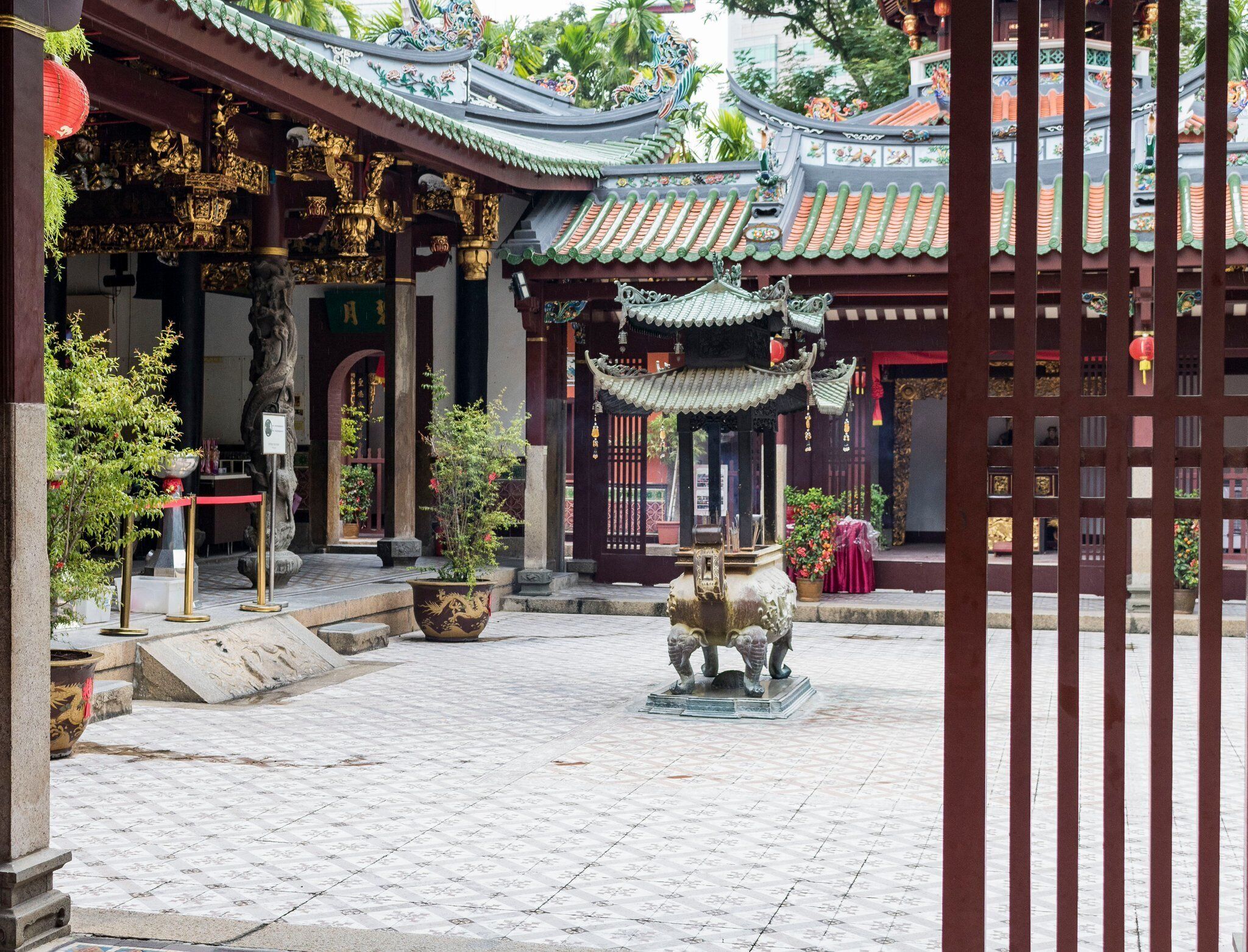 Side view of the temple's main grounds.