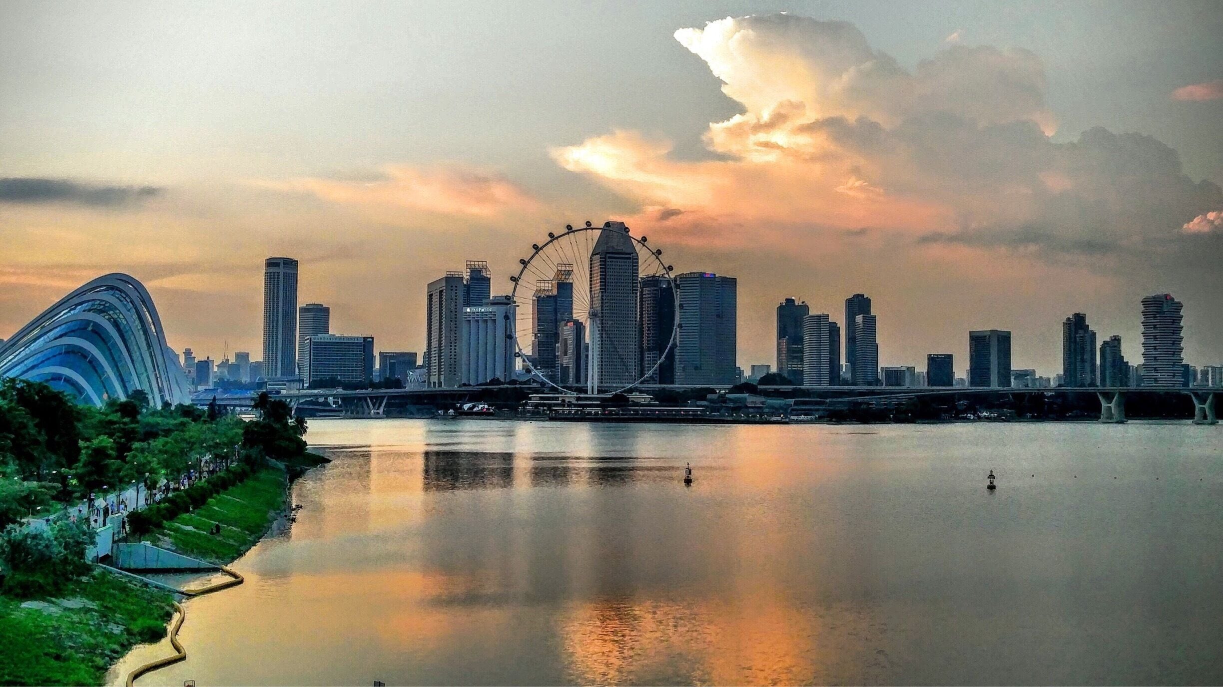 The promise of a better tomorrow: This captivating view at the Marina Barrage in Singapore summarizes our life here. Secure and promising ...
#bruisedpassports #marinabarrage #singapore #tantraveltales #lifeinSG 