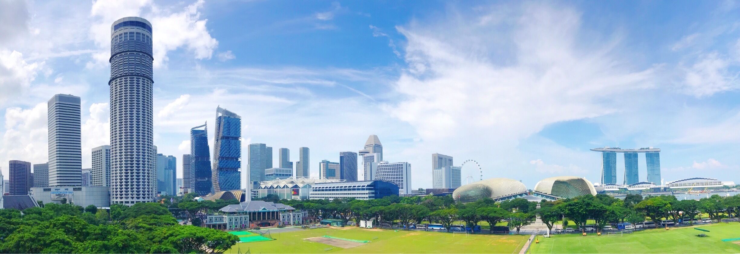 A panoramic view from the rooftop of the National Gallery Singapore (edit: but Trover cropped the picture upon uploading).