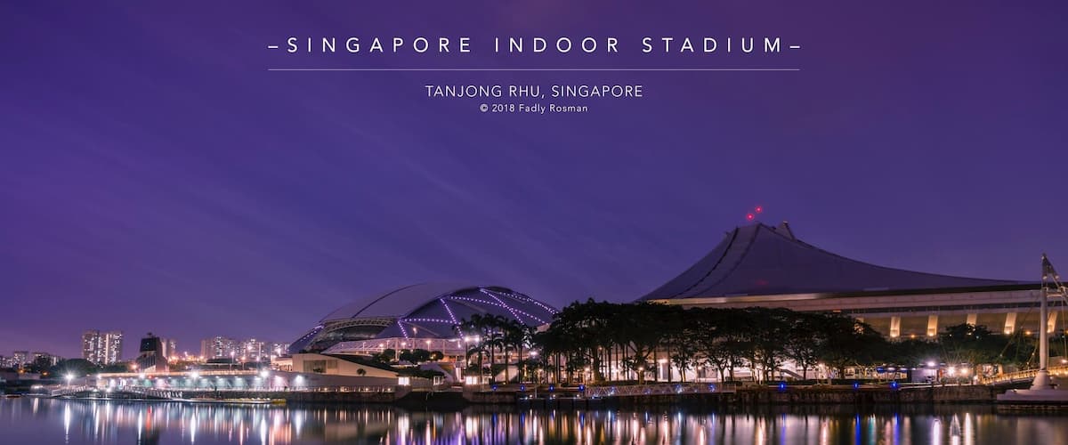 Blue hour by Singapore indoor stadium
