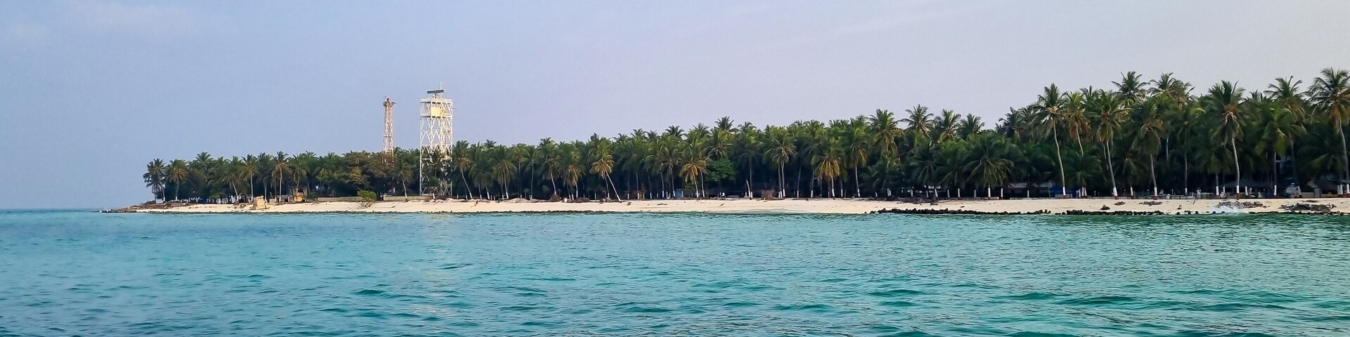 Lakshadweep, India - March 13, 2022: Agatti Island in Lakshadweep