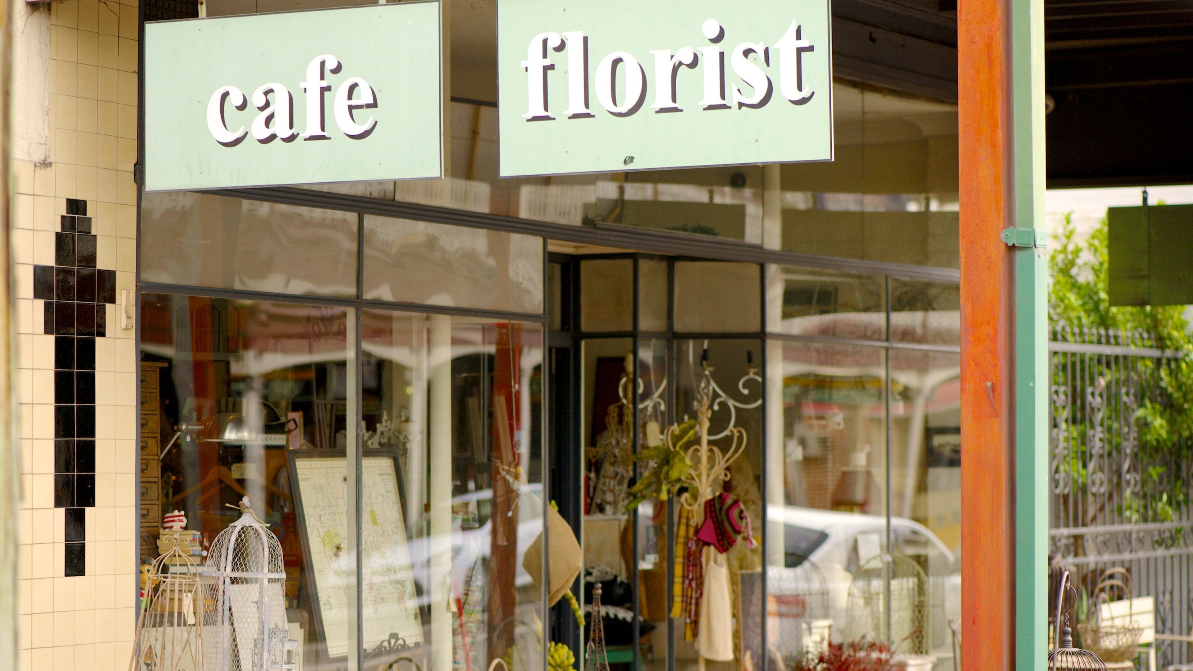 Singleton which includes signage