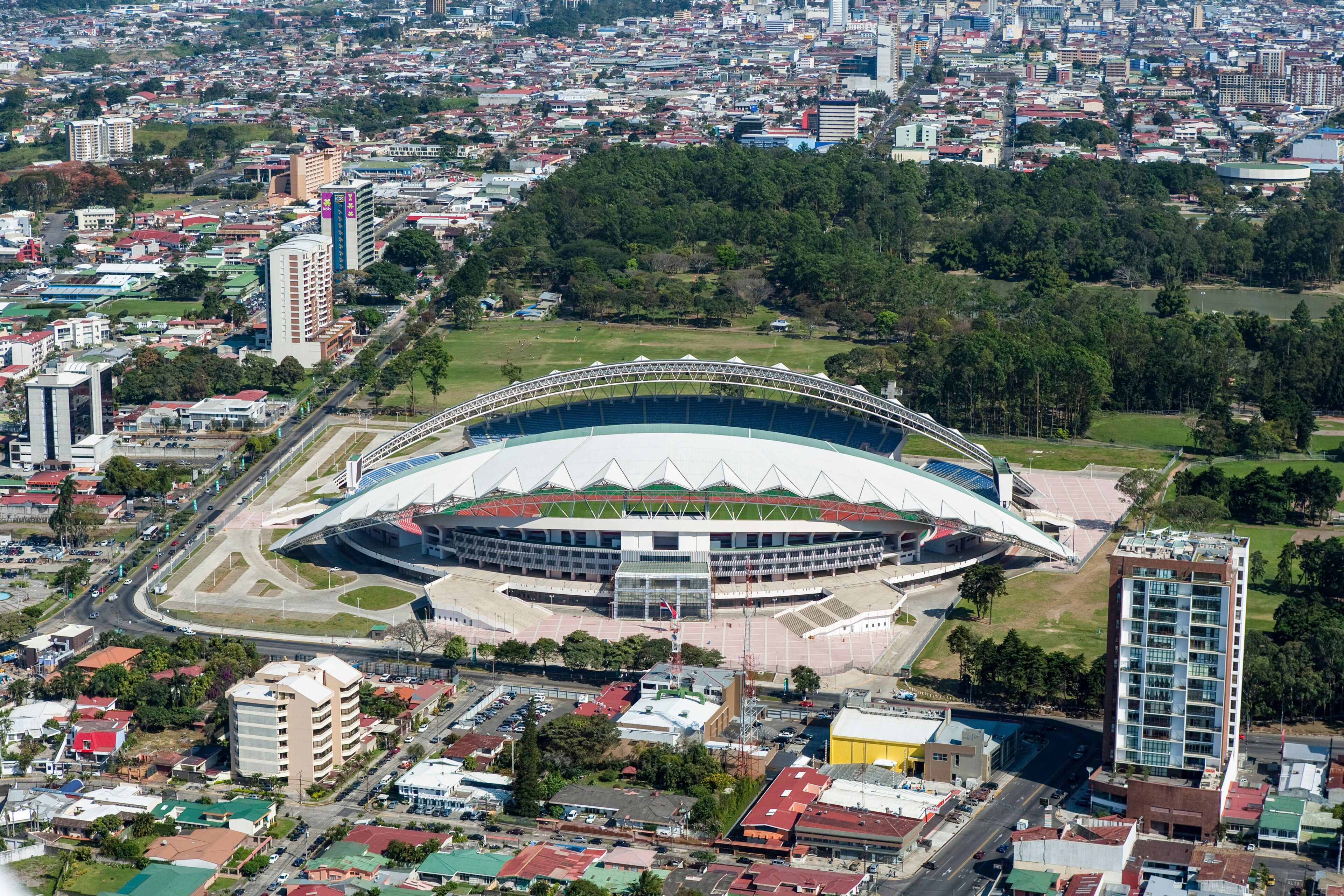 Estadio National and La Sabana Park. San José Costa Rica