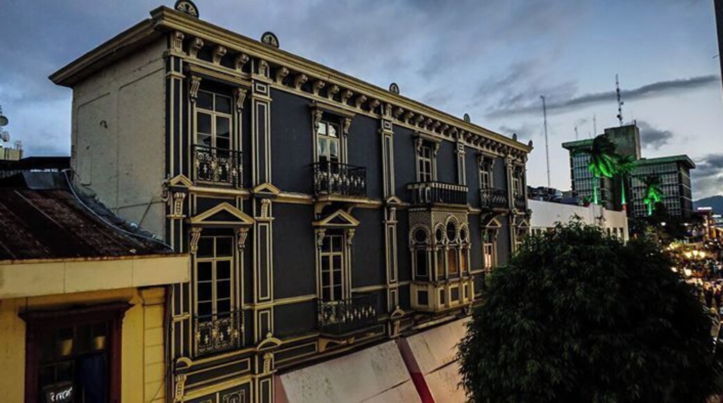 view from 3rd floor pub with awesome beers... our last night in Costa Rica #sanjose #architecture #city