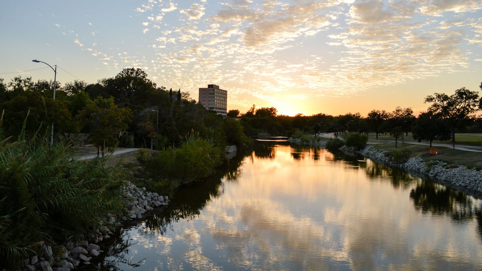 Concho River Reflection