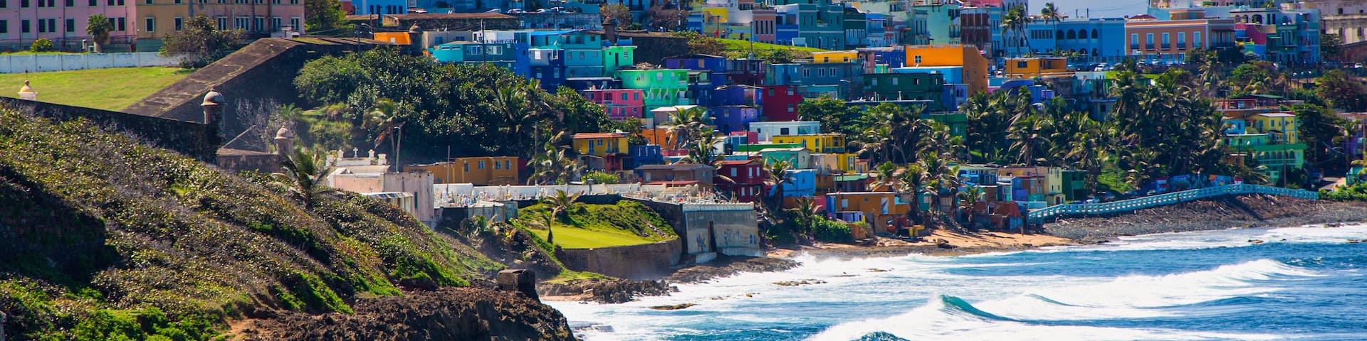 White Surf on Coast of Puerto Rico