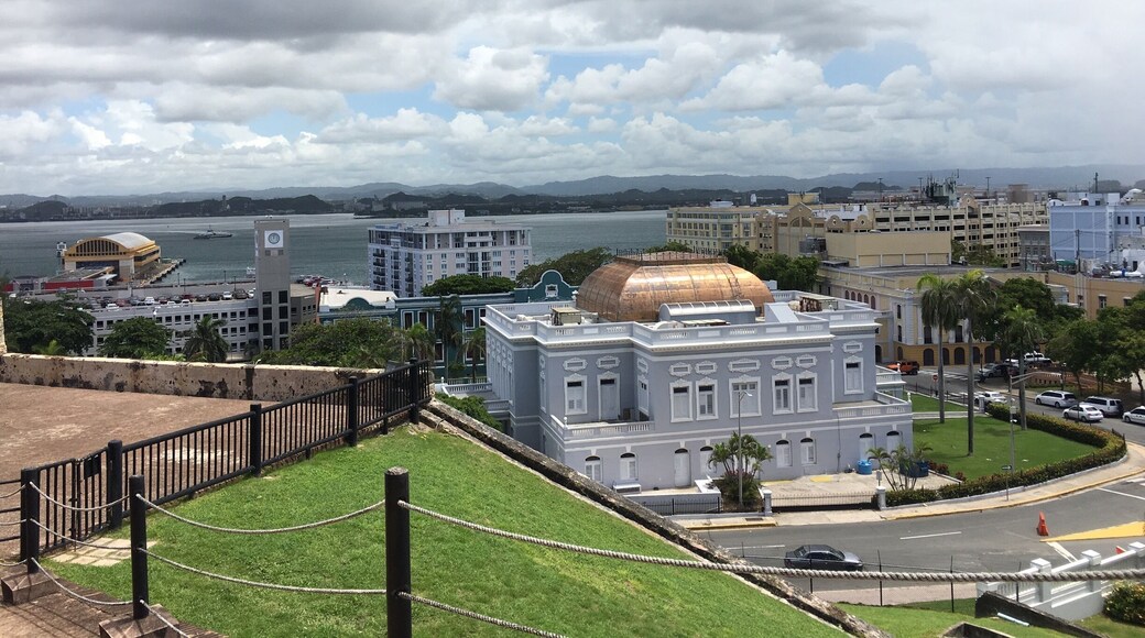 View from the Castillo as towards where the piers where the Cruise Ships Doc. #beautiful #colorful #beforethestorm