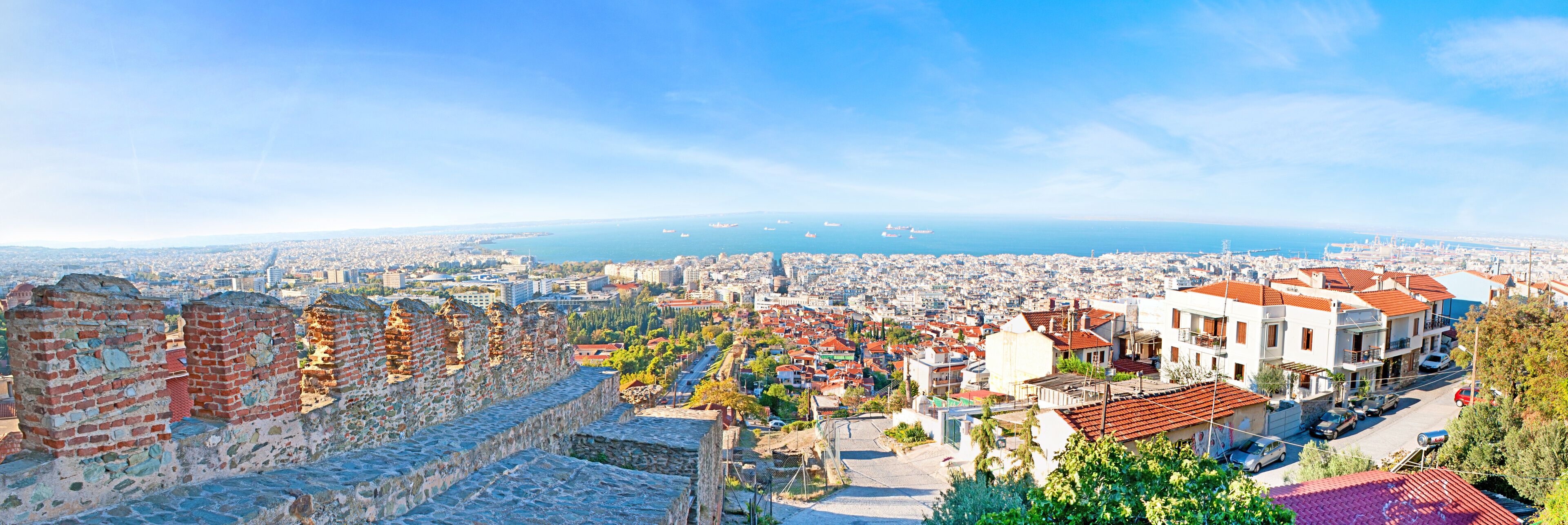 The panorama of the city, Thessaloniki, Greece