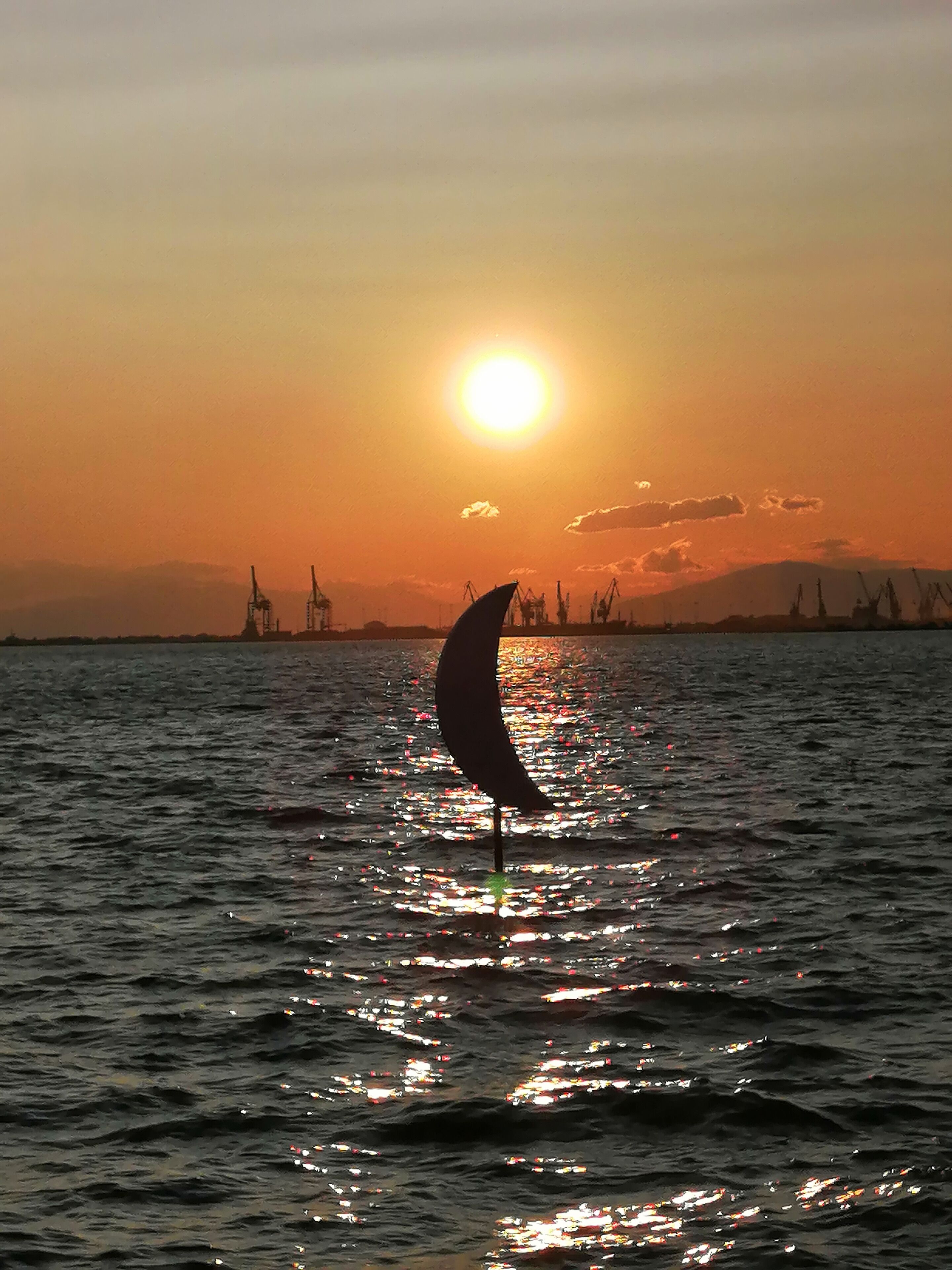 Every day a different sunset in Thessaloniki city.