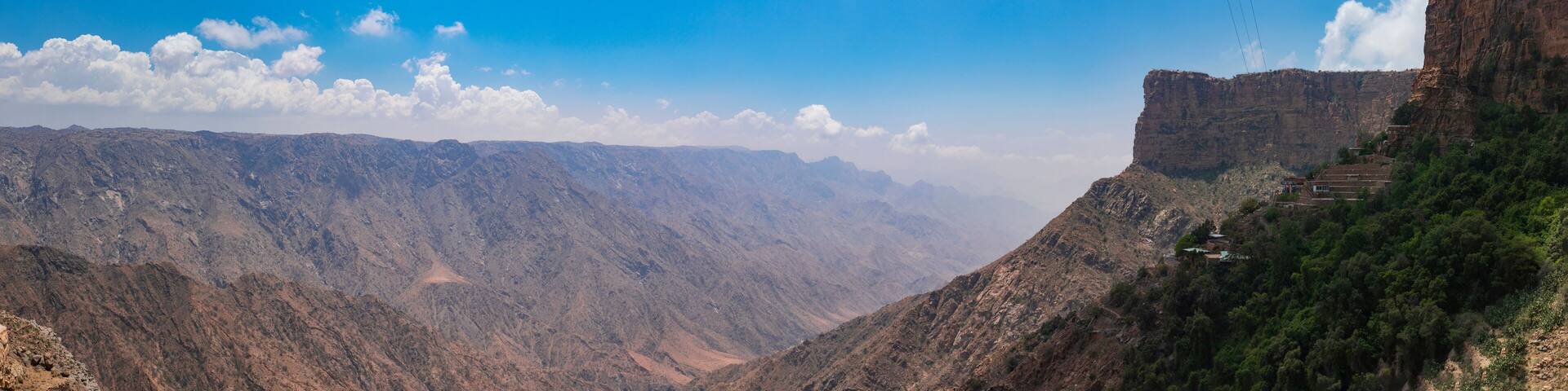 Hanging Village near Habala in the Asir region, Saudi Arabia