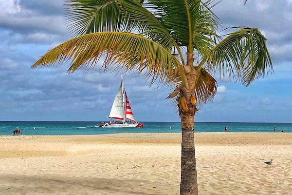 Youâll be hard pressed to find a beach any prettier than Manchebo Beach in Aruba!