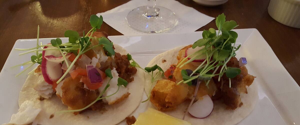 Fish tacos at the hotel bar
-2017