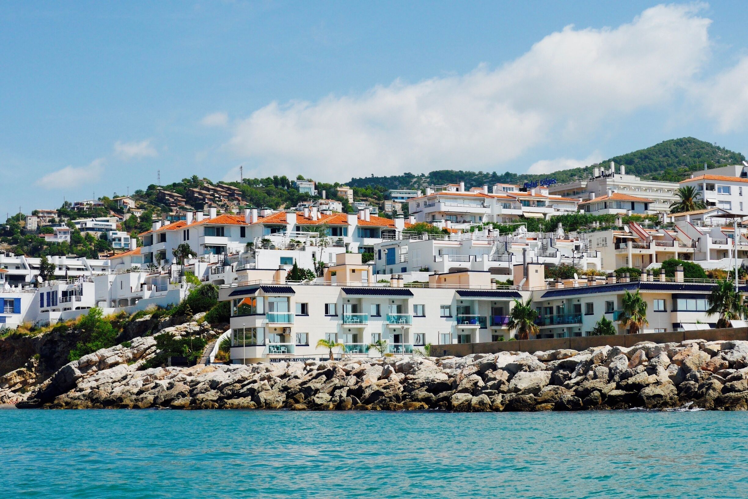 We stayed in the Port Sitges Hotel (the building on the front of this picture), only a ten minute walk to the main centre, beach on either side, a pool, its own harbour full of restaurants and bars. The hotel was full of couples and families with a lovely atmosphere and great breakfast. In the evening we ate down Sitges Maria (literally outside the hotel, you can see it from the room), every night there was plenty of choices for food from Paella to pizza, and places to drink after. Such a lovely quaint area but close enough to the centre that you didn't feel out of the way. Both of the beaches were beautiful also.   
