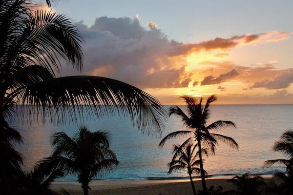 Sunset at La Samanna Resort in Saint Martin. đ