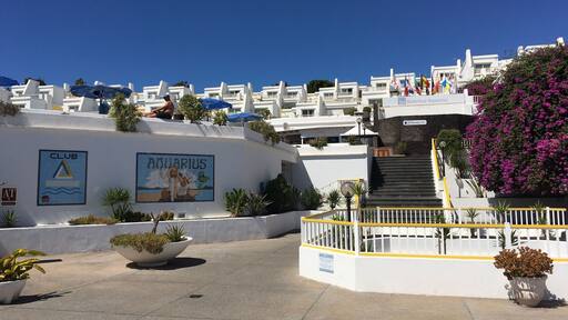 Set in a hillside and not suitable for people with walking difficulties but a nice pool