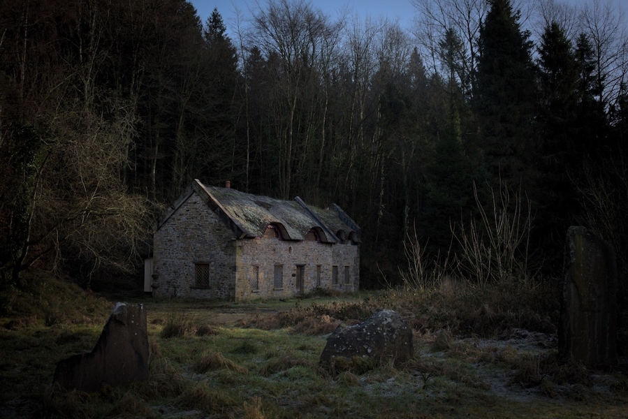 This cool little house is just at the entrance to Kinitty Forest